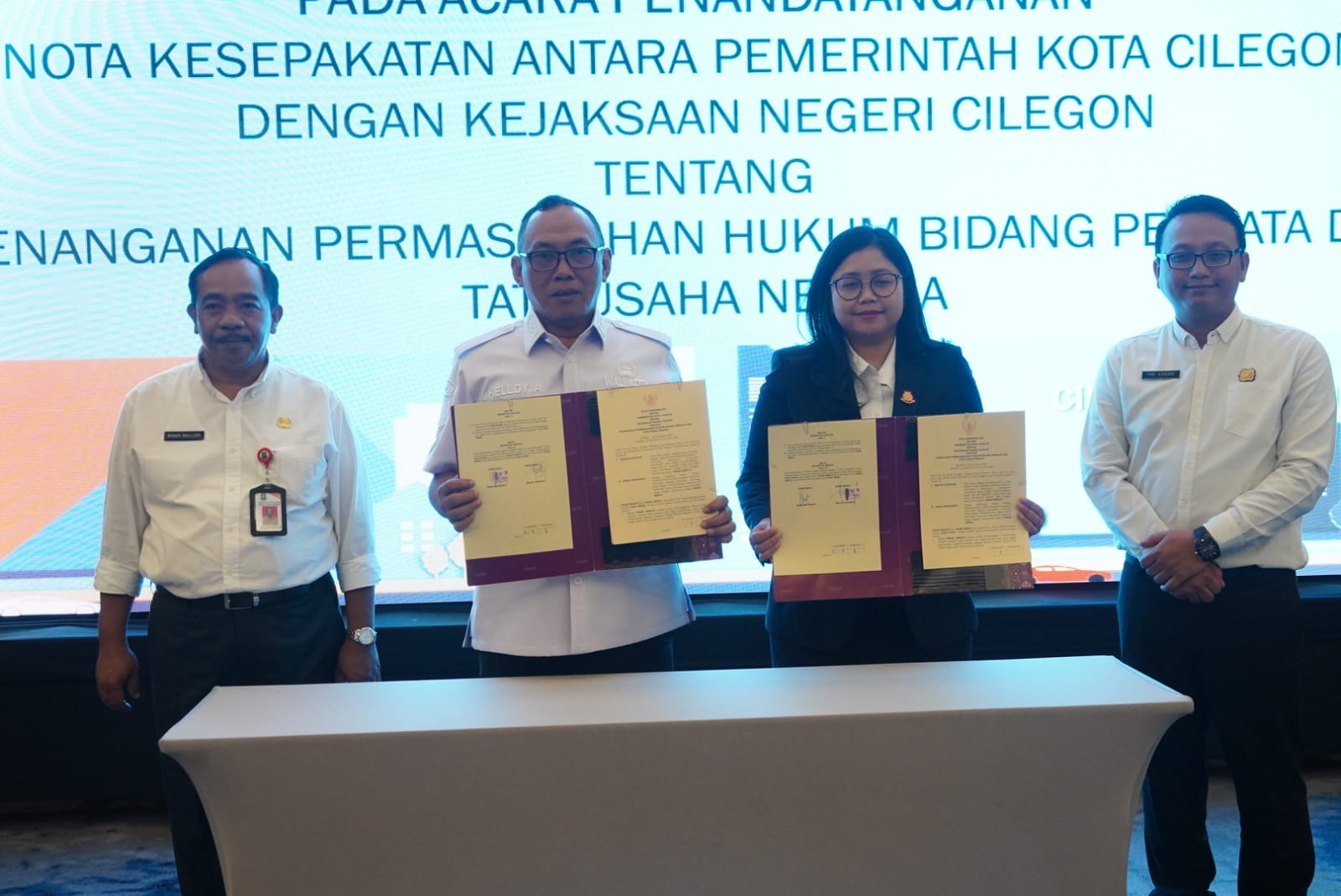 Kejari dan Pemkot Cilegon Tandatangani Nota Kesepakatan Kerjasama