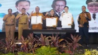 PT Krakatau Steel dan PT Chandra Asri Petrochemical Teken MoU dengan Pemkot Cilegon untuk Membangun Pelabuhan Warnasari