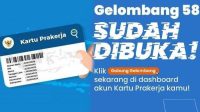 Peserta Kartu Prakerja Gelombang 58 mendapatkan insentif Rp600.000 setelah menyelesaikan pelatihan